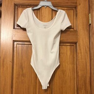 American Eagle Outfitters Cream Bodysuit